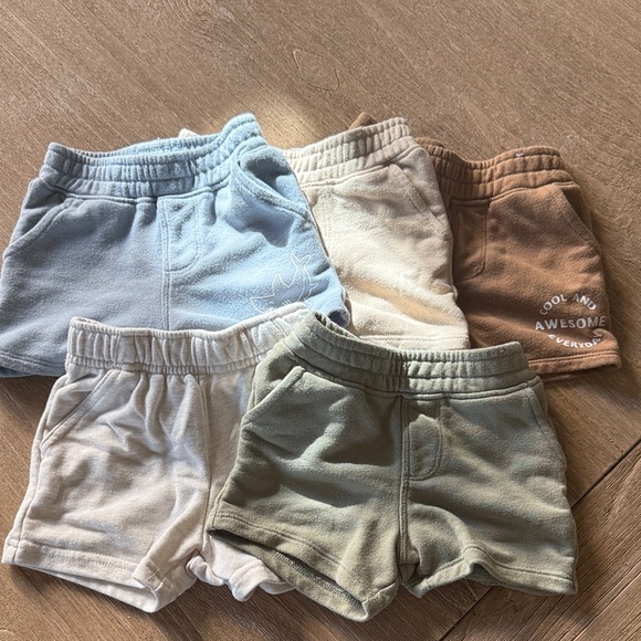 5 Garanimals Kids Shorts Set - Blue, Cream, Brown, Tan, Gray - Picture 1 of 7
